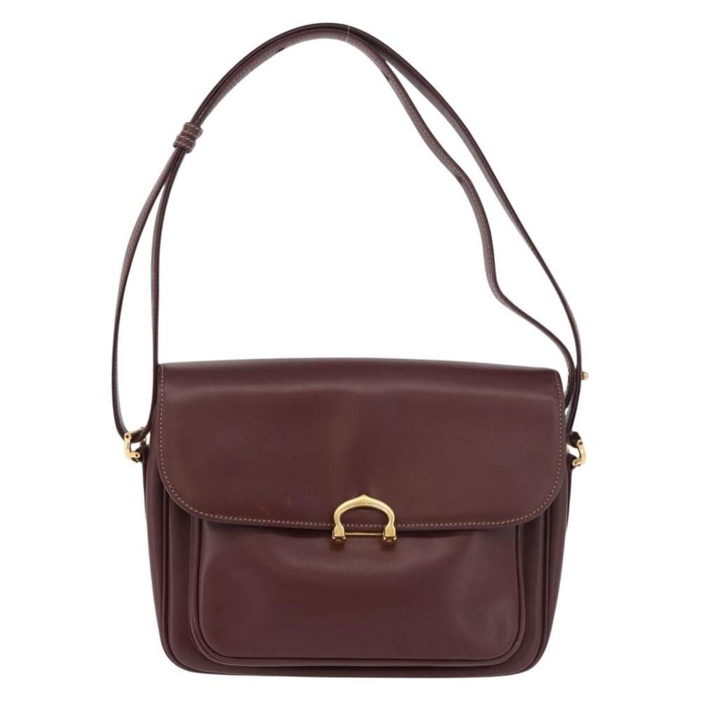 Cartier Leather Juste Nurserie Shoulder Bag Red